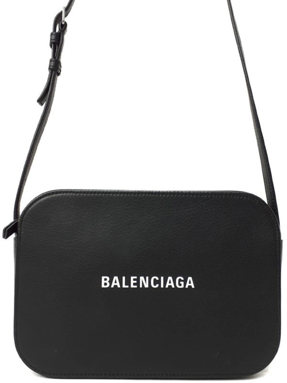 Balenciaga black grained calfskin Everyday Camera Bag bold contrasting